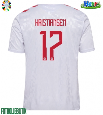 Danmark Victor Kristiansen #17 Bortatröja EM 2024 Kortärmad